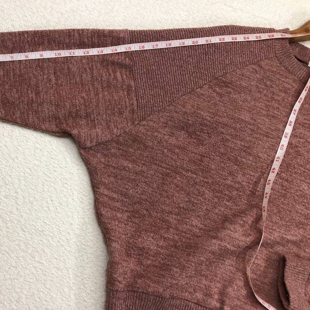 MELROSE AND MARKET Pullover Knitted Raglan Sweater Size XXS Maroon Made in USA - Picture 5 of 11